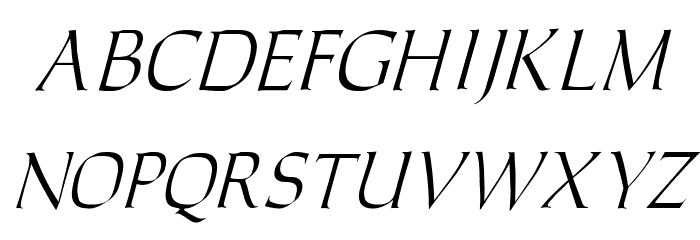 Carolus Italic Font LOWERCASE