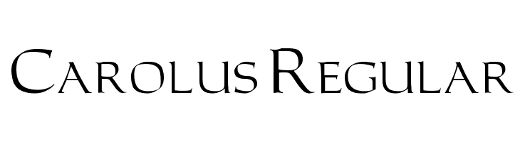 Carolus Regular  フリーフォントのダウンロード