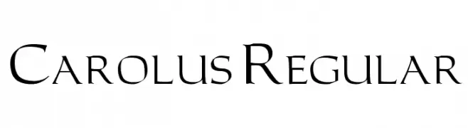 Carolus Regular  les polices de caractères gratuit tlcharger