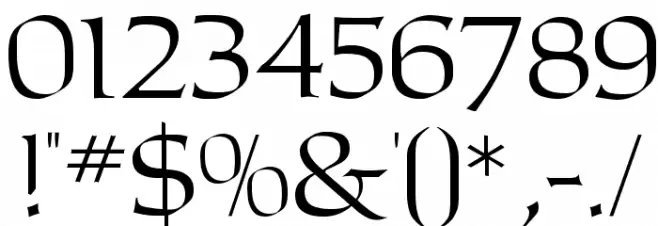 Carolus Regular Font OTHER CHARS