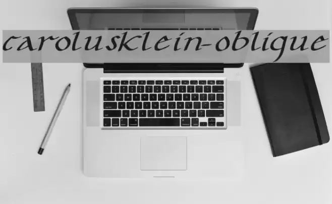 CarolusKlein-Oblique フォント examples