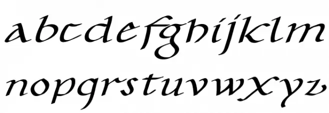 CarolusKlein-Oblique フォント 小文字