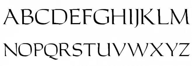 CarolusRomanFont 字体 大写