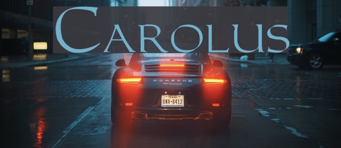 Carolus Font examples