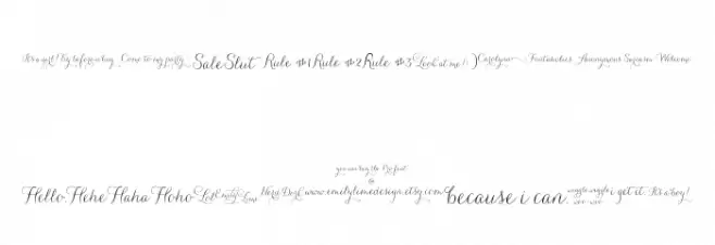 CarolynaWords Schriftart Groß