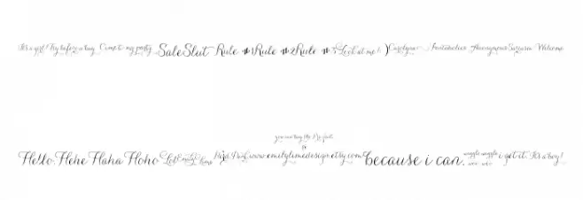 CarolynaWords 字体 小写