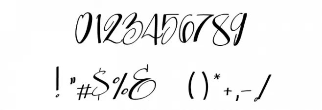 CarolynePersonalUse Font OTHER CHARS