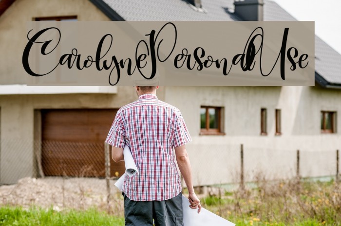CarolynePersonalUse Font examples