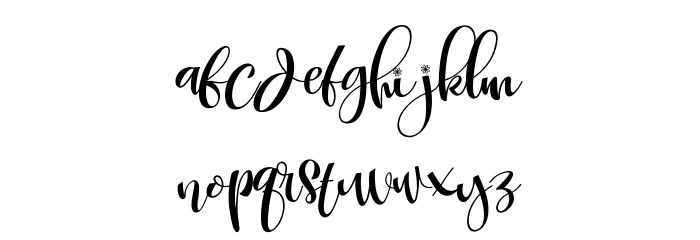 CarolynePersonalUse Font LOWERCASE
