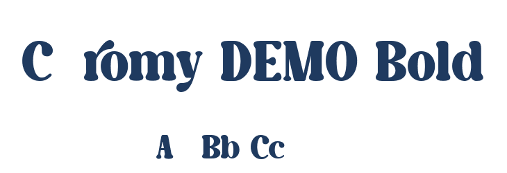 Caromy DEMO Bold Font Preview
