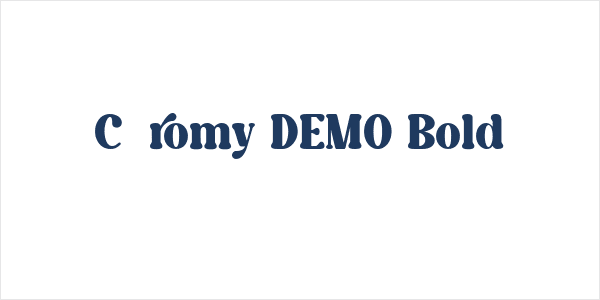 Caromy DEMO Bold Logo