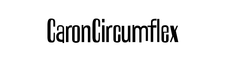 Caron Circumflex  font caratteri gratis