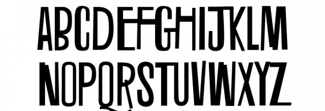 Caron Circumflex Schriftart Groß