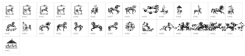 Carousel Horses Character Map