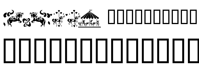 Carousel Horses Font LOWERCASE