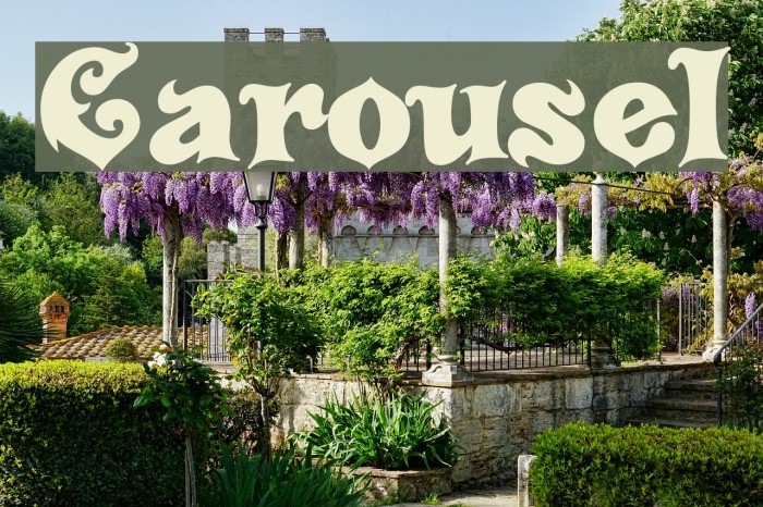Carousel Font examples