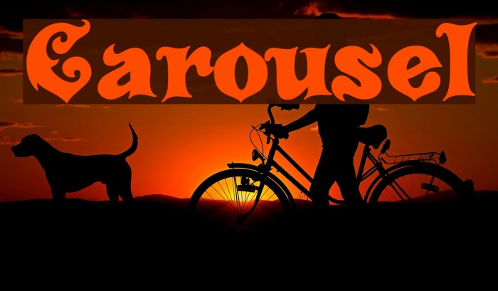 Carousel Font examples