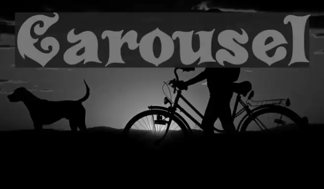 Carousel Font examples
