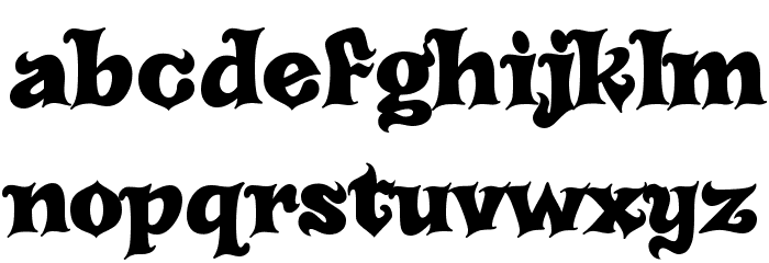 Carousel Font LOWERCASE