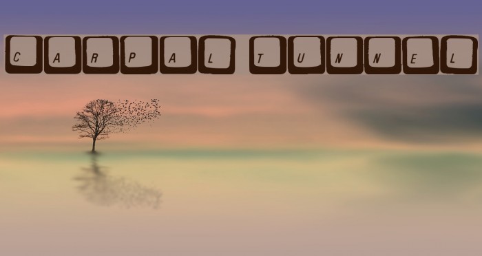 Carpal Tunnel Font examples