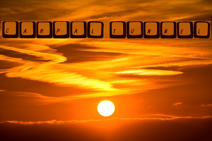 Carpal Tunnel Font examples