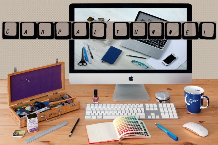 Carpal Tunnel Font examples