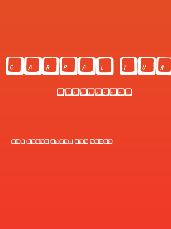 Carpal Tunnel Poster