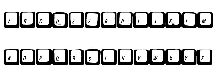 Carpal Tunnel Font LOWERCASE