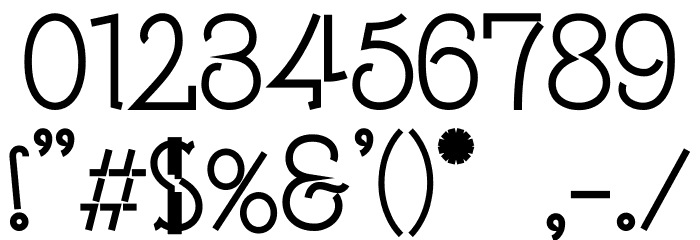Carpathe Bold Font OTHER CHARS