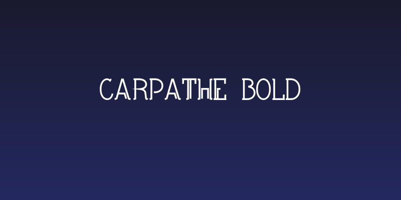 Carpathe Bold Social Header