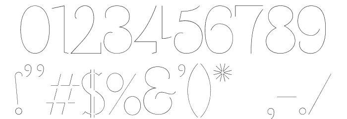 Carpathe Light Font Alte caractere