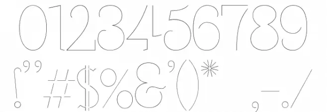 Carpathe Light Font Alte caractere