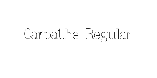 Carpathe Regular Logo
