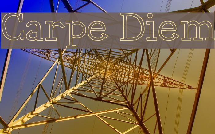 Carpe Diem Font examples