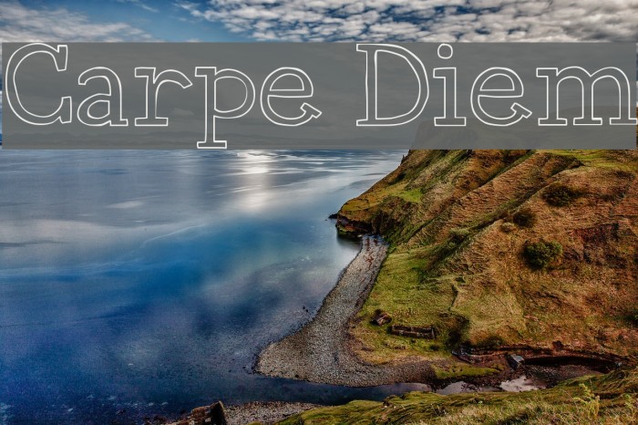 Carpe Diem Font examples
