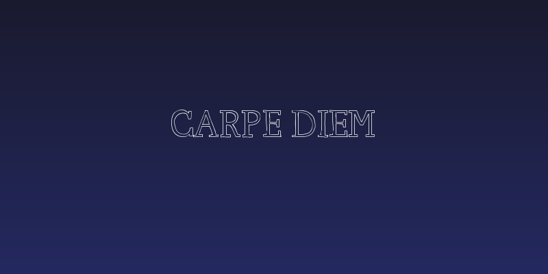 Carpe Diem Social Header