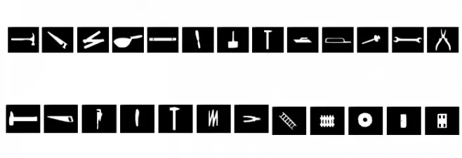 Carpenter Tools 字体 大写