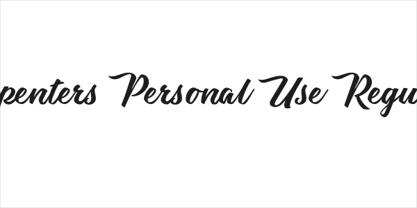 Carpenters Personal Use Regular Logo