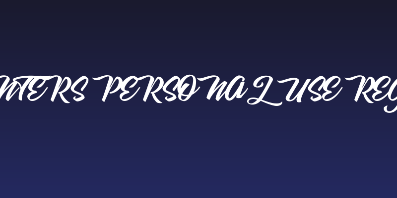 Carpenters Personal Use Regular Social Header