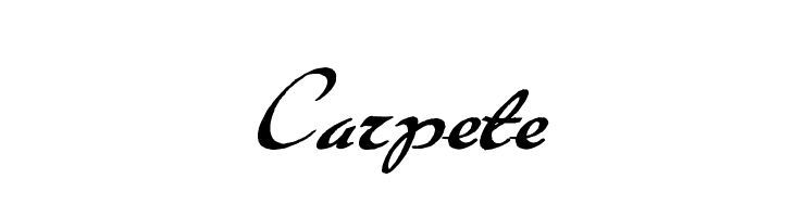 Carpete  Frei Schriftart Herunterladen