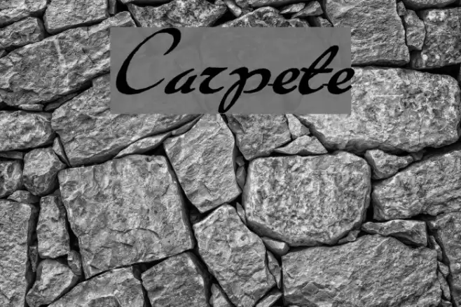 Carpete Font examples