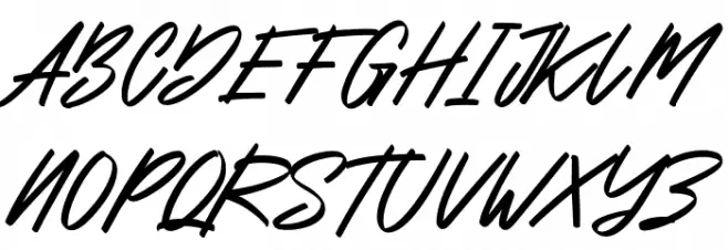Carputins Free Regular Font UPPERCASE