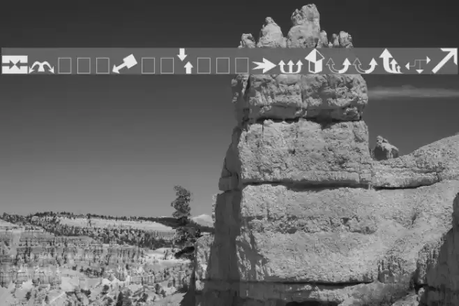 Carr Arrows [filled] Fonte examples