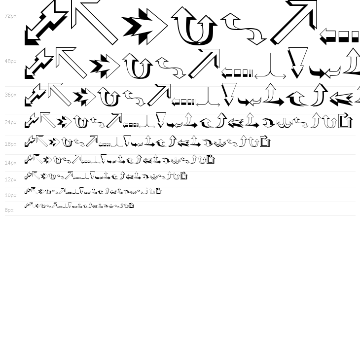 Carr Arrows [outline] Waterfall