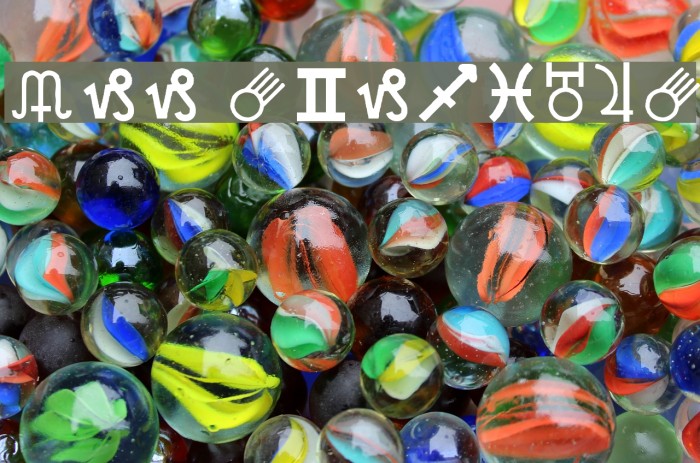 Carr AstroDings Font examples