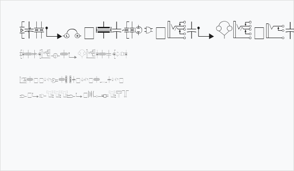 Carr Electronic Dingbats Business Card