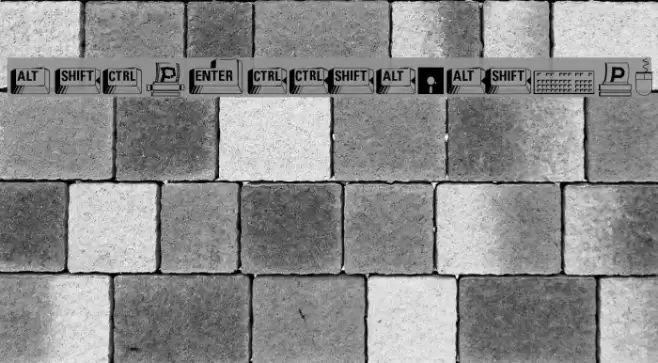 Carr Keys Font examples