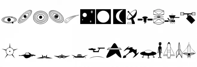 Carr Space Шрифта ВЕРХНИЙ