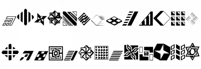CarrDingbats1 Regular Font Litere mari