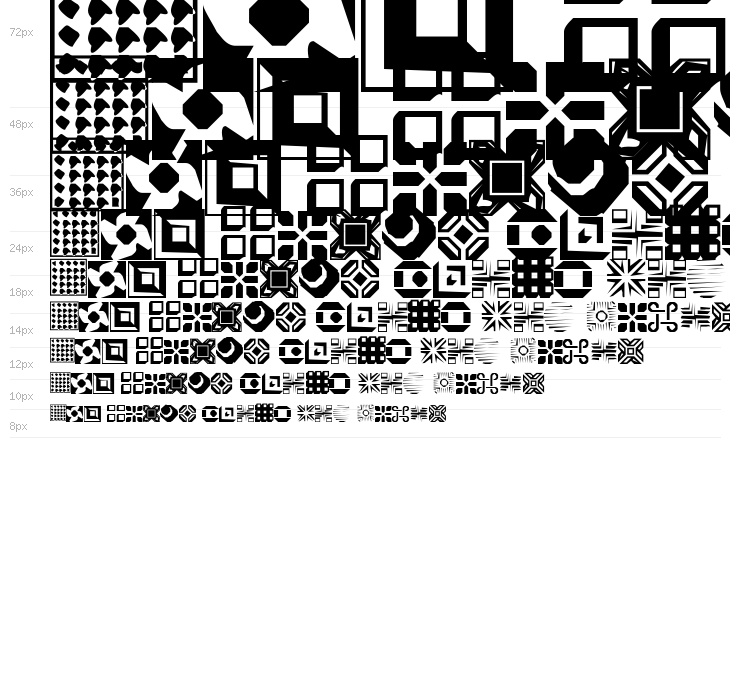 CarrDingbats1 Regular Waterfall